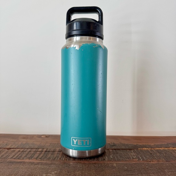 YETI Rambler 36 oz Bottle – Seafoam (Classic Color, Heavily Used) - Picture 1 of 5